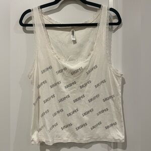 Skims Rhinestone Logo Tank — Size 4X